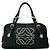 Bolso de mano de piel Loewe Anagram con logo tachonado Mini Boston Bag Verde
