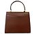 Borsa a tracolla 2 vie in pelle con logo e chiusura Old Lady Lock GUCCI Marrone - vista 3