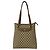 Borsa Tote in pelle Gucci Old GG Logo Pattern Marrone