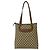 Borsa Tote in pelle Gucci Old GG Logo Pattern Marrone - vista 3
