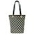 Gucci Mini Tote Bag aus Leder und Canvas mit GG Logo Muster Schwarz