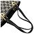 Gucci Mini Tote Bag aus Leder und Canvas mit GG Logo Muster Schwarz - Ansicht 4