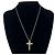 Autre Marque Collana Croce Tiffany Vintage Signature Argento D'oro - vista 2