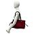 Borsa Tote in pelle scamosciata con logo ricamato Loewe Marrone Rosso - vista 2
