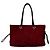 Borsa Tote in pelle scamosciata con logo ricamato Loewe Marrone Rosso - vista 3