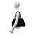 Gucci Sherry Line GG Canvas Leder Tote Bag Schwarz - Ansicht 2