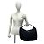 Sac Tote Prada avec logo triangle en métal Noir - vue 2