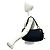 Tote Sac cabas Prada en Tessuto Pocono avec logo métallique Noir - vue 2