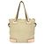 Bolsa de Ombro 2-Way em Couro e Lona Anagram LOEWE Rosa Bege - vista 3