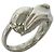 Autre Marque Anello Tiffany Vintage Tulip Argento