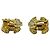 Orecchini a clip Chanel Vintage Coco Mark motivo lava D'oro - vista 5