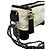 Borsa a tracolla Chanel Gabrielle in pelle matelassé bianca e nera Nero Beige