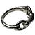 Ring Hermès Anel Faixa Horsebit em Prata Hermes - vista 2