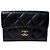 Portafoglio tri-fold Chanel Matelassé Caviar Skin Nero
