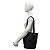 Céline CELINE Vintage Macadam Blazon Logo Pattern Ledertasche Tote Bag Braun Schwarz - Ansicht 2