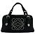 Borsa a mano in pelle borchiata Loewe Anagram Mini Boston Bag - Black Nero