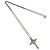Autre Marque Collana Croce Tiffany Vintage Signature Argento D'oro - vista 6