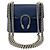 Borsa a tracolla Gucci Dionysus in pelle con catena Blu navy