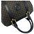 Céline Sac Mini Boston en cuir Celine Vintage Macadam Blazon Logo Pattern Noir - vue 4
