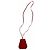 Hermès HERMES Vintage Clochette Halskette Rot - Ansicht 3