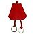 Hermès HERMES Vintage Clochette Halskette Rot - Ansicht 5