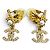 Timeless Orecchini a clip Chanel Coco Mark Star Eco Pearl Rhinestone D'oro