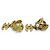 Timeless Orecchini a clip Chanel Coco Mark Star Eco Pearl Rhinestone D'oro - vista 2
