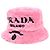 Cappello bucket Prada in spugna rosa