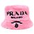 Cappello bucket Prada in spugna rosa - vista 2