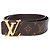 Ceinture réversible Louis Vuitton Monogram Canvas Marron
