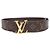 Ceinture réversible Louis Vuitton Monogram Canvas Marron - vue 2