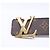 Ceinture réversible Louis Vuitton Monogram Canvas Marron - vue 4