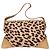 Dolce & Gabbana Bolsa de mão em couro com estampa de leopardo D&G Bege