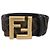 Fendi 7C0424 FF Square Wendelgürtel Braun Golden