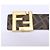 Fendi 7C0424 FF Square Wendelgürtel Braun Golden - Ansicht 4
