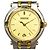 Reloj de pulsera Gucci de acero inoxidable con esfera dorada
