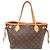 Saco Tote Louis Vuitton Neverfull PM para Mulher Marrom - vista 2
