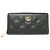 Cartera larga de piel negra de Gucci Negro