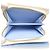 Louis Vuitton Portefeuille Claire Bi-fold Wallet Bianco Blu - vista 7