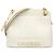 Borsa a tracolla Chanel in vitello grana bianca Bianco