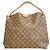 Bolso de hombro Louis Vuitton Monogram Graceful MM Beige