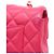 Bolsa de Ombro Chanel Mini Matelassé com Corrente Rosa - vista 8