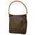 Bolso de hombro Louis Vuitton Monogram Looping GM Castaño