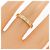 Autre Marque Tiffany Notes Narrow Ring in Gelbgold - Ansicht 5