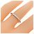 Autre Marque Tiffany Platinbandring mit Diamant - Ansicht 5