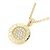 Bulgari Collana con pendente Bvlgari in oro giallo 18K e diamanti - vista 3