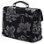 Bolsa de negócios Prada em lona cinza com estampa floral Marrom - vista 2