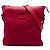 Borsa a tracolla piatta Gucci in nylon rosso GG