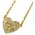 Autre Marque Collana Dior Gold Plated e Strass con Pendente Cuore Logo CD D'oro - vista 2