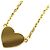 Autre Marque Collana Dior Gold Plated e Strass con Pendente Cuore Logo CD D'oro - vista 3